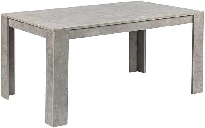 GIA Furniture Home Series Rectangular 59' x 35" Dining Table, 59 inch, Cement Gray Finish