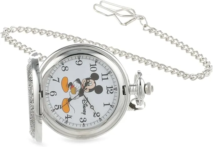 Disney Mickey Mouse Pocket Watch with Chain