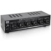 Pyle 6 Channel Speaker Selector Switch - Multi Zone A B Speaker Distribution Controller Box w/ Independent Audio Source Volume Control, Supports