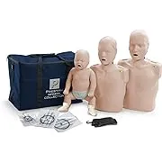 Prestan Collection of CPR Manikins (Adult Child & Infant) Medium Skin Tone, 3 ...