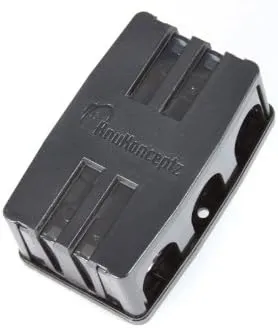 KnuKonceptz KNF36 2 Way 1/0 Gauge Fuse Distribution Block Dual 1/0 Out w/ Fuses