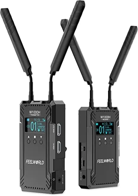 "FeelWorld W1000H 1312' Dual HDMI Wireless Video Transmission System"