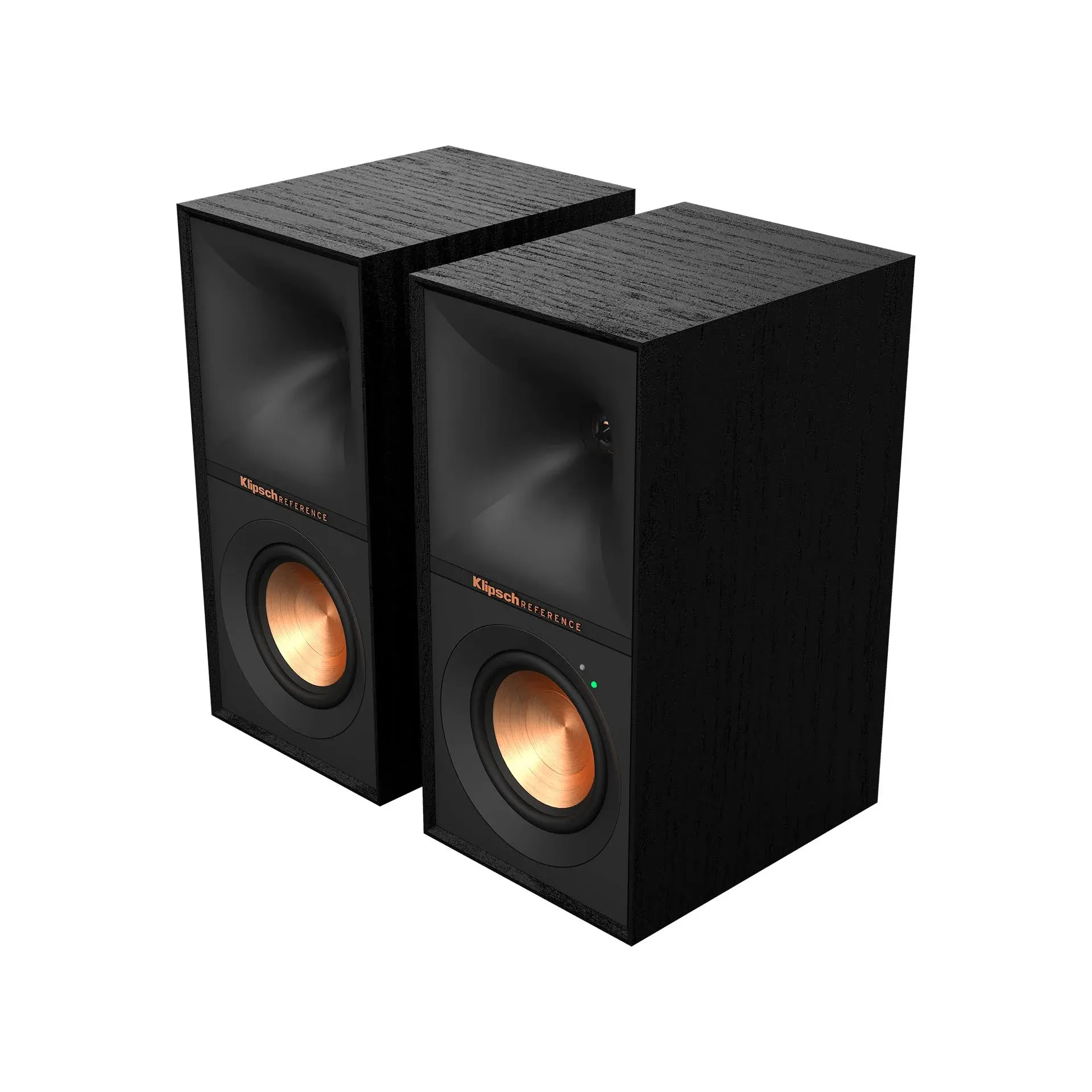 Klipsch - Reference 4" 35W 2-Way Powered Speakers (Pair) - Black