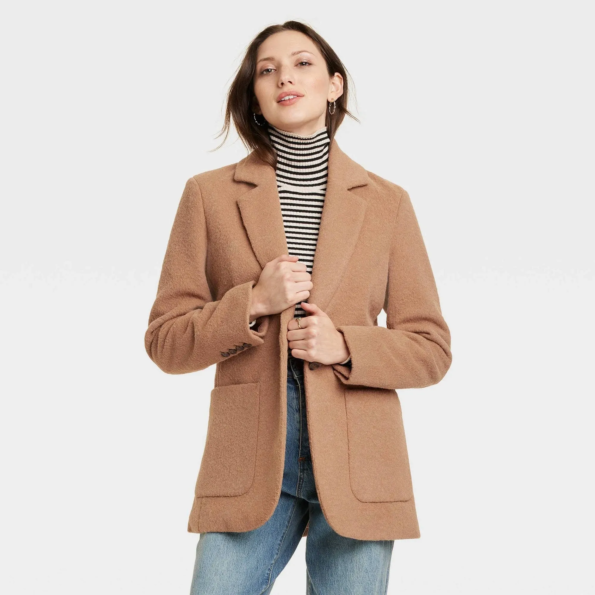 Women's Relaxed Fit Blazer - Universal Thread Brown Xs