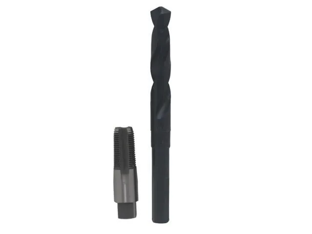 3/8" CARBON STEEL NPT TAP AND 37/64" HSS DRILL BIT KIT