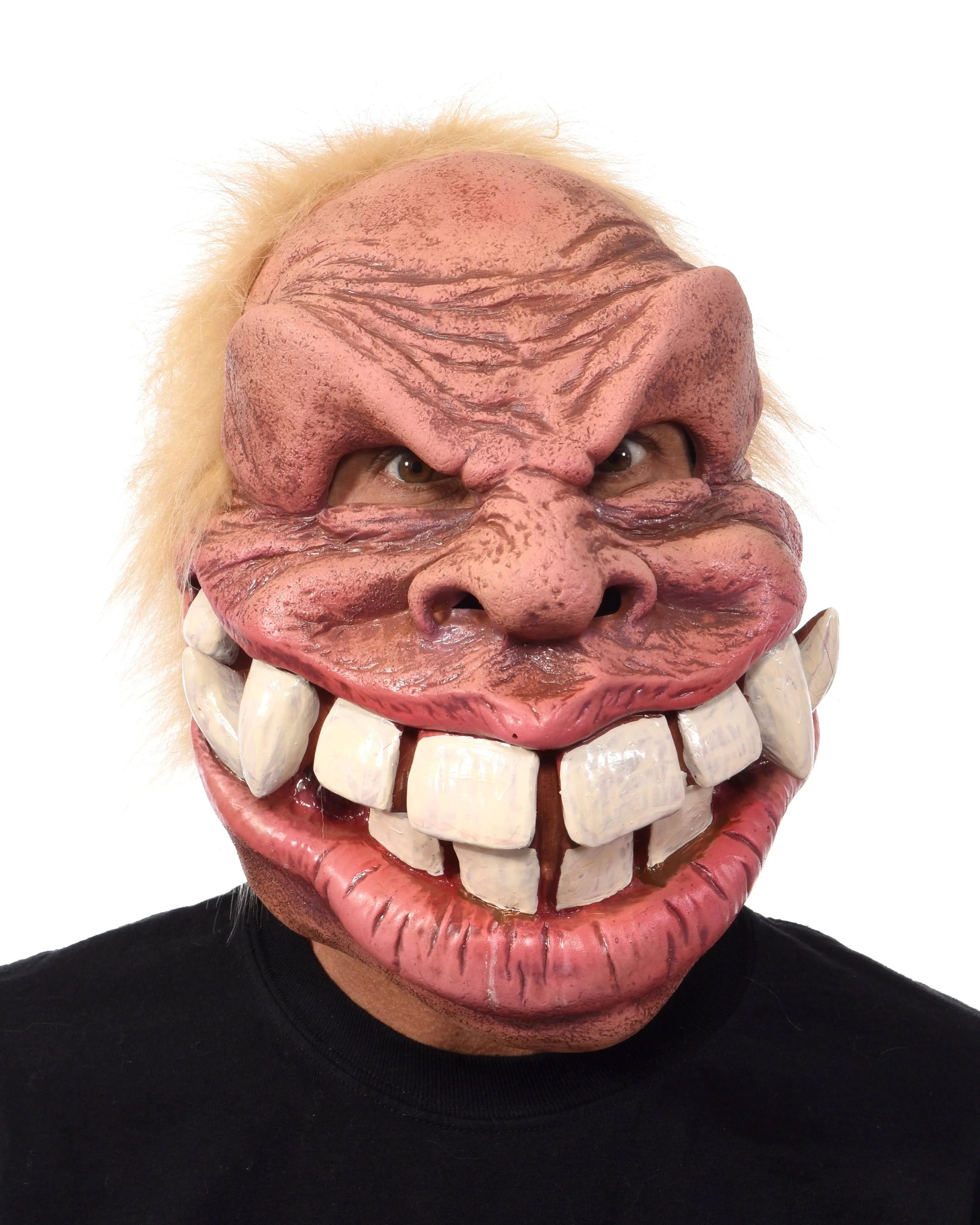 Zagone ML1001 Myles of Smiles Monster Mask for Adult with a Large Grin & Teeth, Beige - One Size