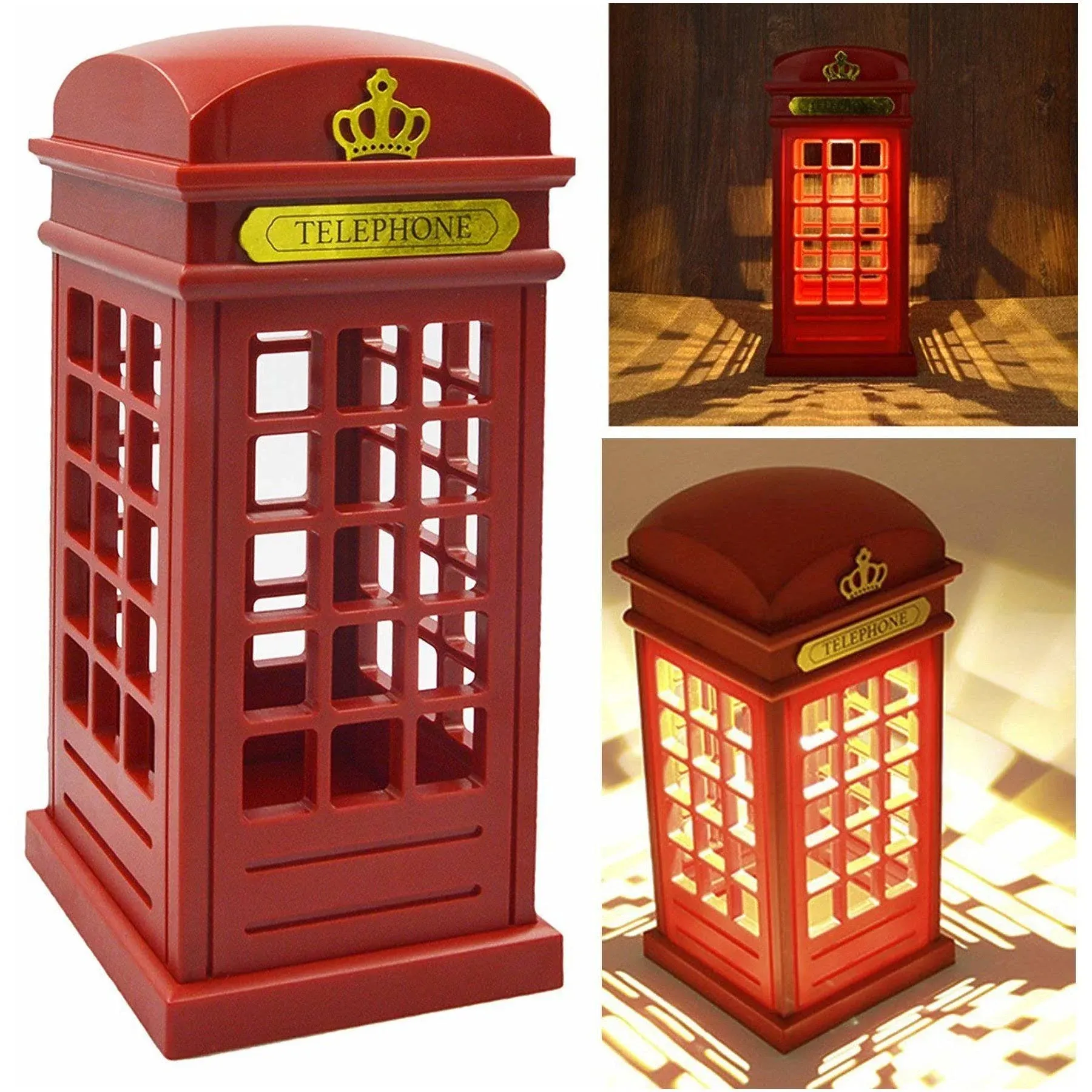 usb / battery phone booth night light bedside lamp lamp