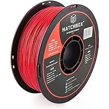 HATCHBOX ABS 1.75 mm 3D Printer Filament in Red, 1kg Spool