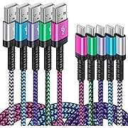 5PACK Android Charger Cable C Fast Charging Phone Charger Type C to USB A Power Cord 6FT/2.4A for Samsung Galaxy S21 S20 S10 S9 S8 S20 FE/Note 21/20 Ultra A12 A01 A50 A20 A21 A51 A32 A42 A72 A52 Moto