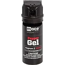 Mace Brand Pepper Gel, Magnum 3, Magnum 4, Magnum 9, or Night Defender with LED Light, Black