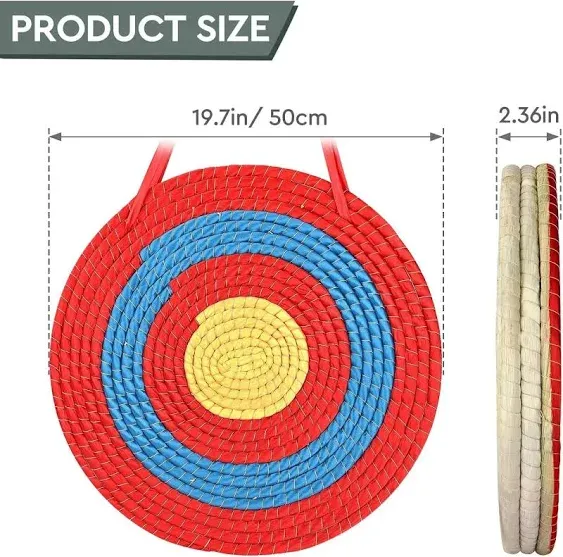 Archery Targets Traditional Solid Straw Round Archery Target Shooting