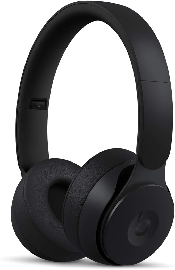 Apple Beats Solo Pro Wireless Noise Cancelling On-Ear Headphones H1 Headphone Chip, Class 1 Bluetooth, Active Noise Cancelling, Transparency, 22 Hours of Listening Time - Black