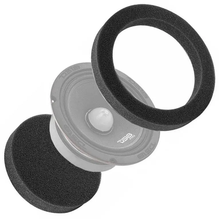 DS18 6.5  Car Door Speaker Foam Rings Blocker Soundproof Pair Car Audio DSFR6