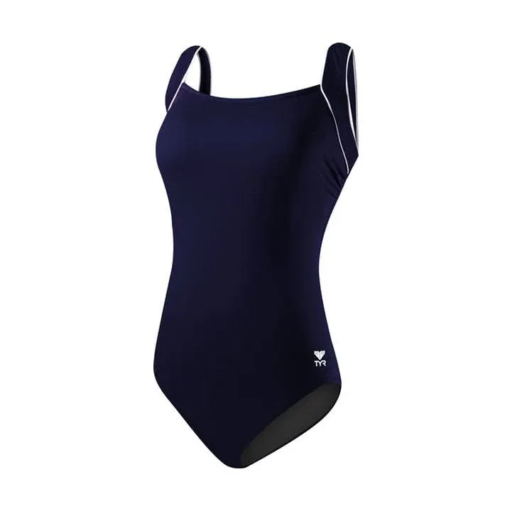 Tyr Women's Solid Square Neck Swimsuit