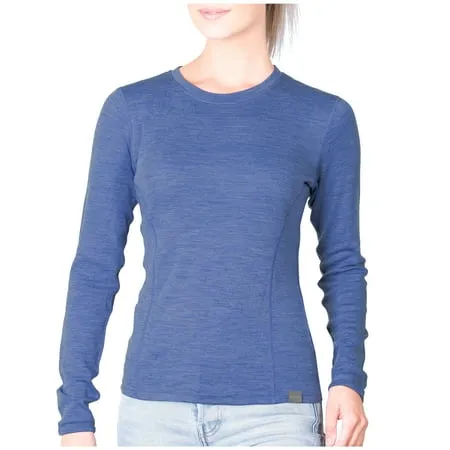 MERIWOOL Women's Base Layer Long Sleeve Henley - Lightweight Merino Wool Thermal Shirt