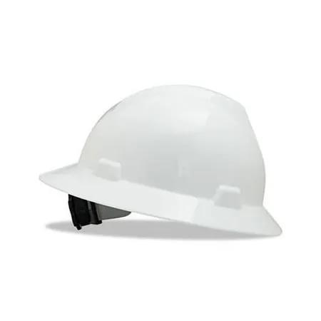 MSA V-Gard Full Brim Hard Hat w/ Fas-Trac III Ratchet