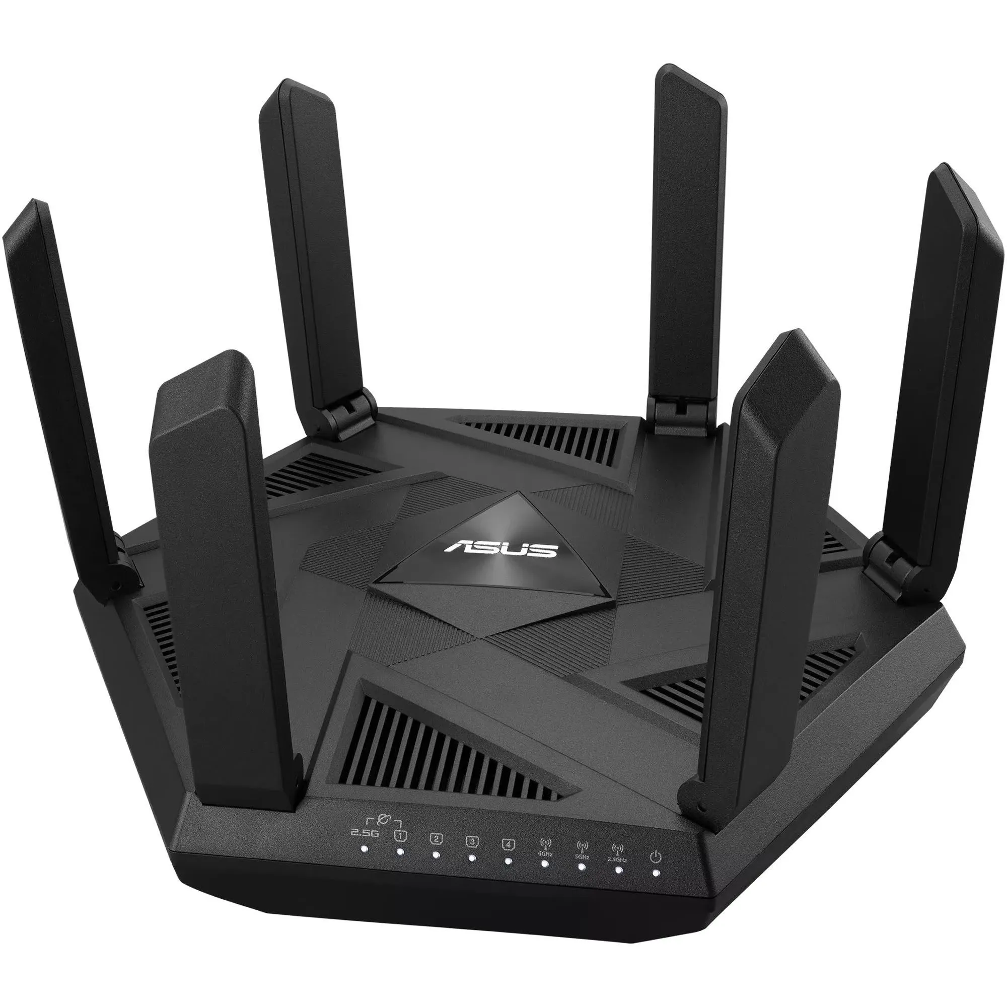 ASUS RT-AXE7800 Tri-band WiFi 6E Extendable Router, 6GHz Band, 2.5G Port, Subscription-free Network Security, Instant Guard, Advanced Parental Control, Built-in VPN, AiMesh Compatible, Smart Home, SMB