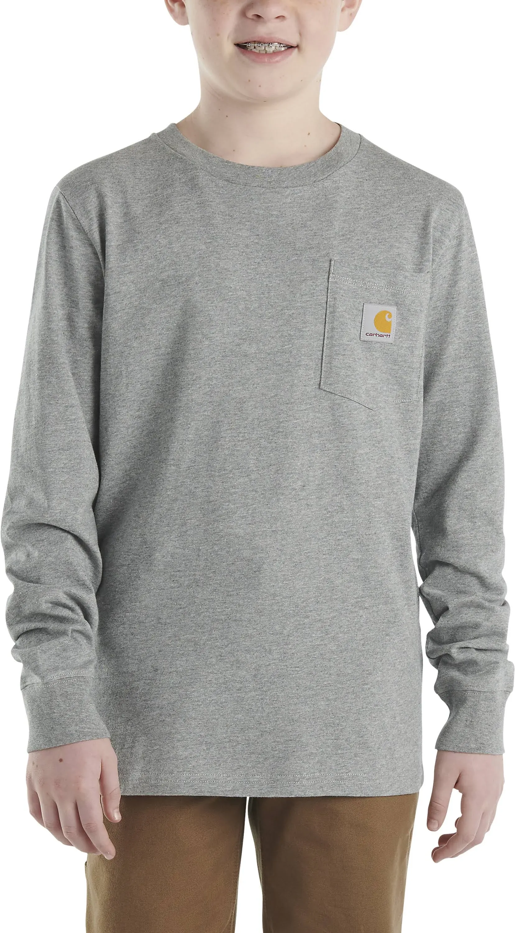 Carhartt Boys Pocket Long Sleeve T-Shirt L