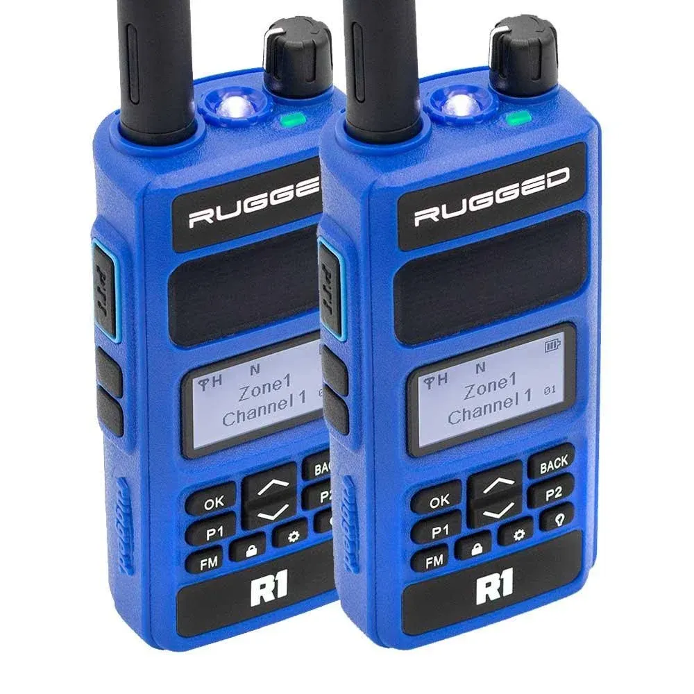 Rugged Radios R1 Radio 2 Metros Walkie Talkie - Digital y Analogo ESP - By Radios