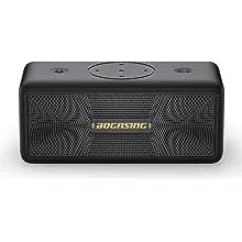 BOGASING Bluetooth Speakers, M5 Portable Wireless Speaker with 40W Loud Stereo Sound & Punchy Bass, 30H Playtime, IPX7 Waterproof, Bluetooth 5.3, EQ, TWS, TF-Card, AUX, USB, for Outdoor Home Shower