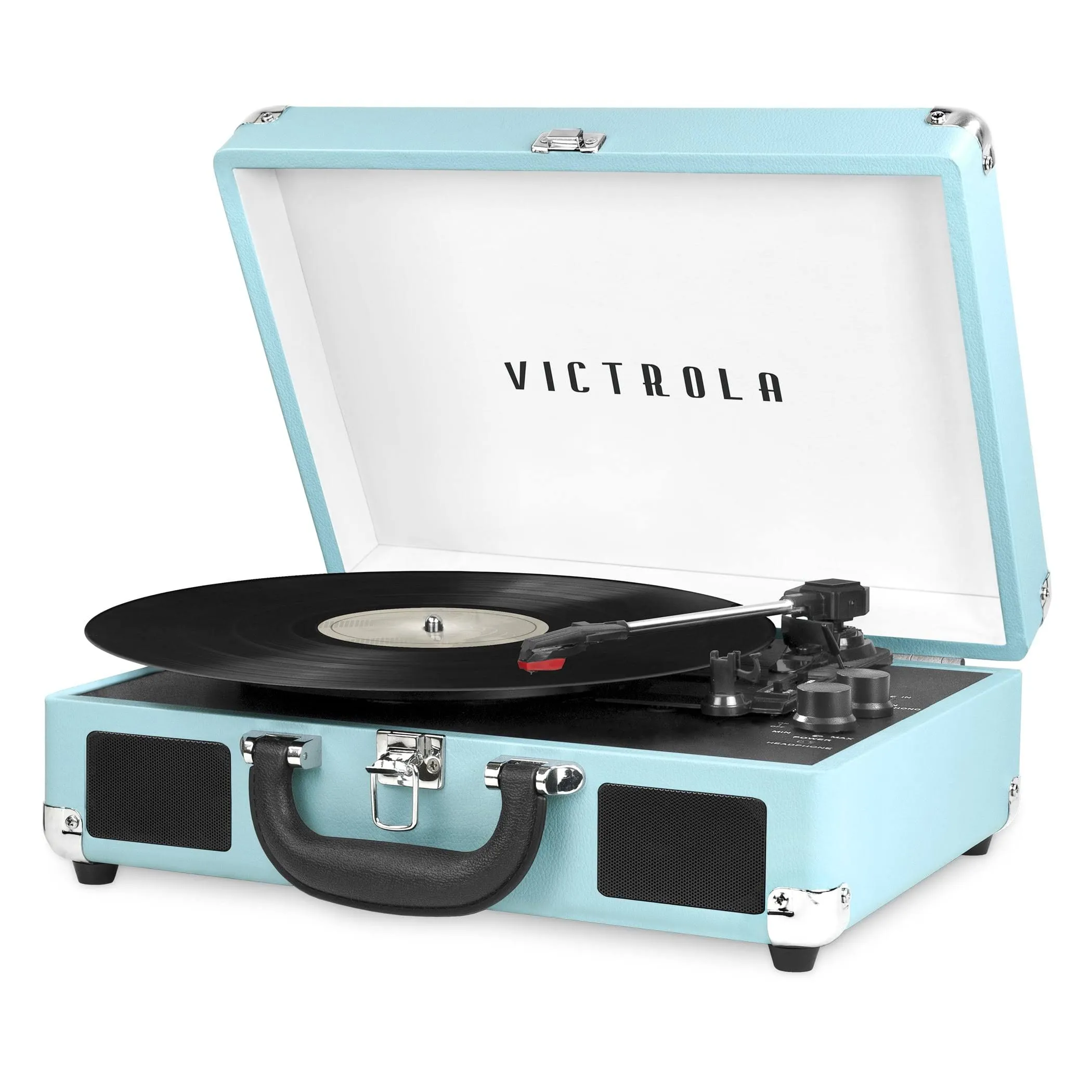 Victrola Bluetooth Suitcase Record Player with 3-Speed Turntable Tie Dye