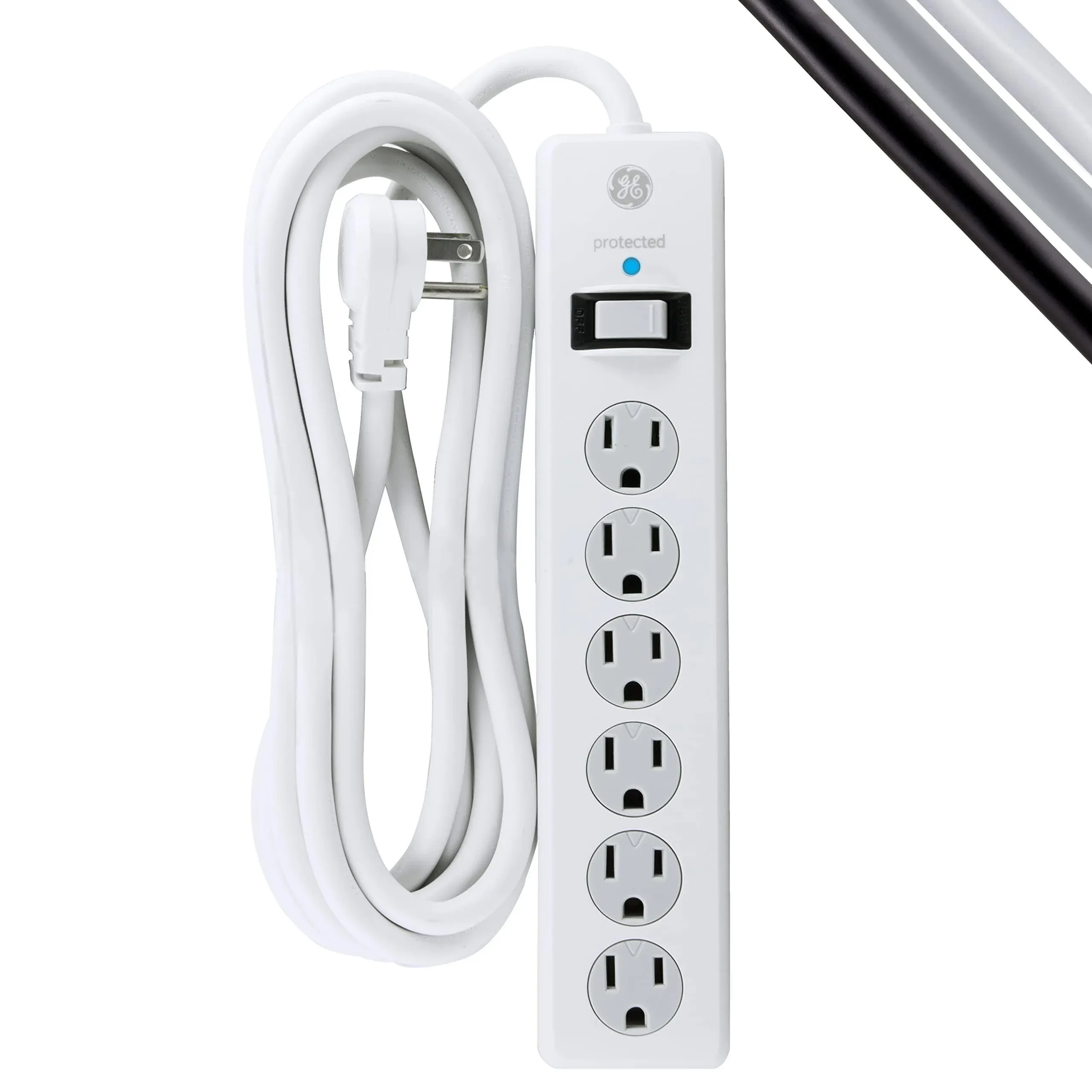 GE General Purpose Surge Protector with 6 Outlets