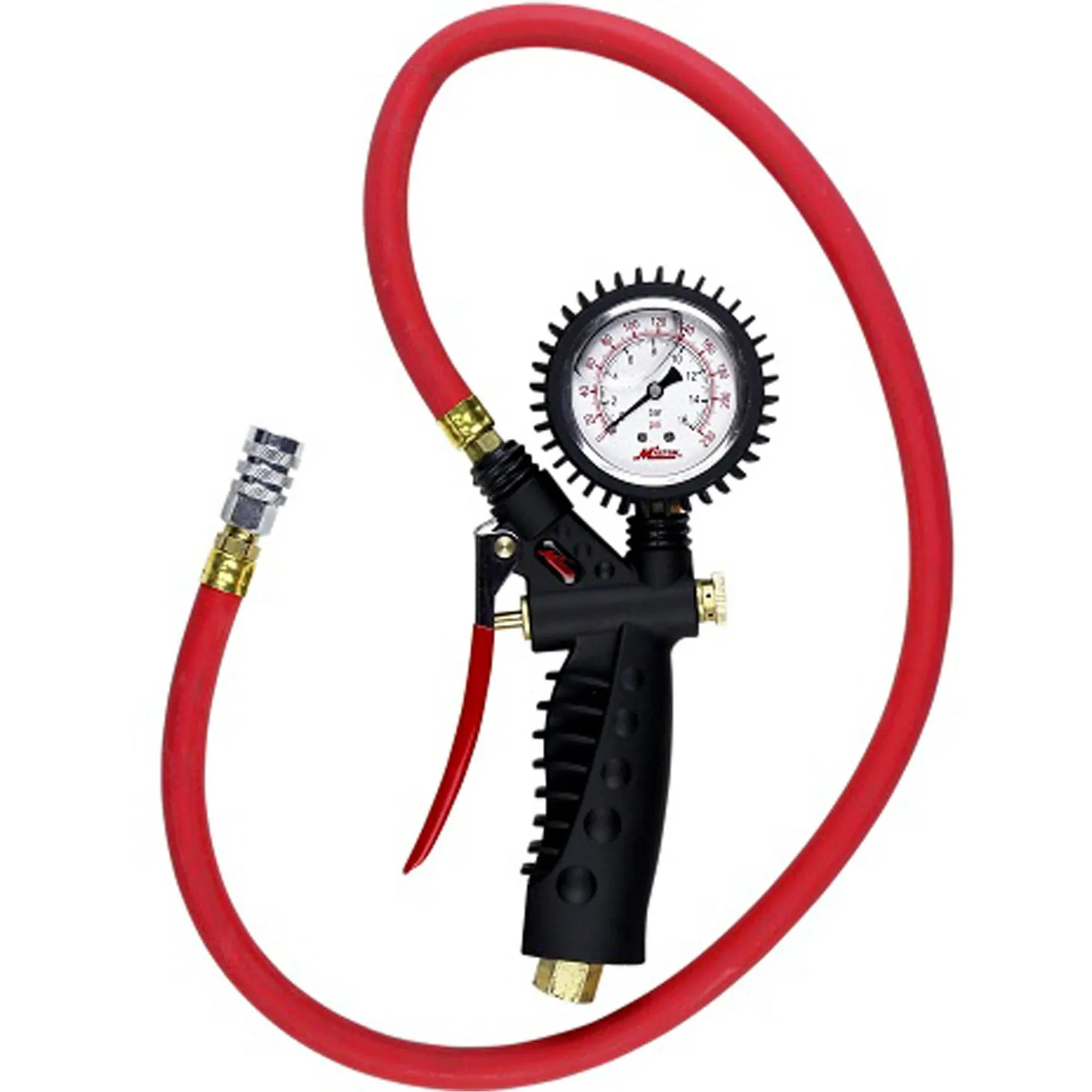 Milton 572A Analog Inflator Gauge with Kwik Grip Safety Chuck