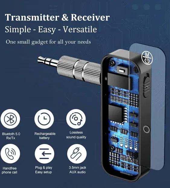 Wireless 5.0 Receiver Transmitter 2 In 1 C28 Wireless Adapter 3.5mm Jack For Car Music Audio Receiver Aux Headphone Handsfree - Buy Wireless-compatible Transmitter Receiver
tv Pc Headphone Speaker
transmitter Receiver Audio Adapter For Tv Pc Headphone 