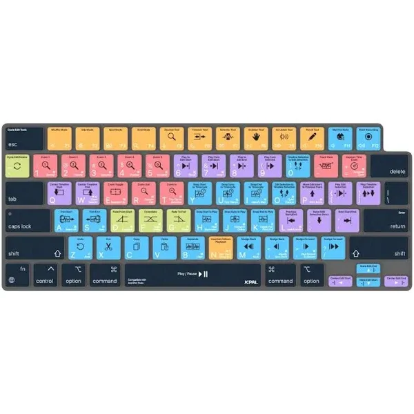 JCPal VerSkin Avid Pro Tools Shortcuts Keyboard Protector