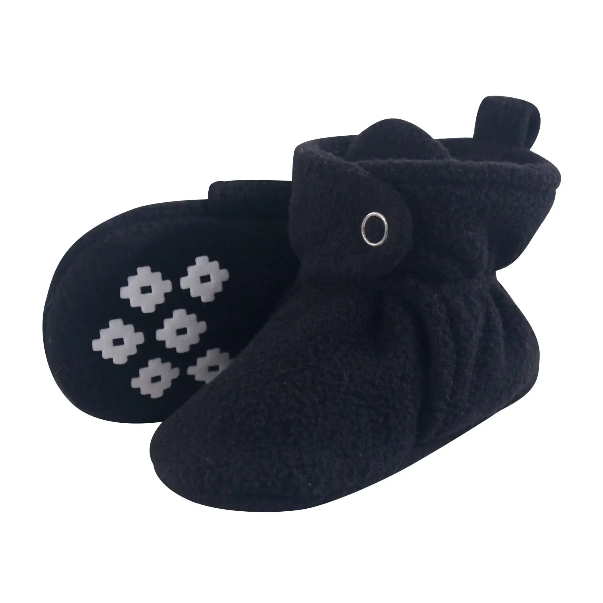 Little Treasure Baby Fleece Booties - Black