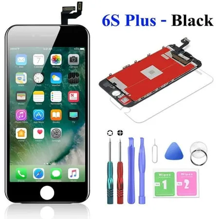 LCD Screen Compatible with iPhone 6s Plus 5.5 inch Replacement Digitizer Display Frame Front Glass Full Assembly Black