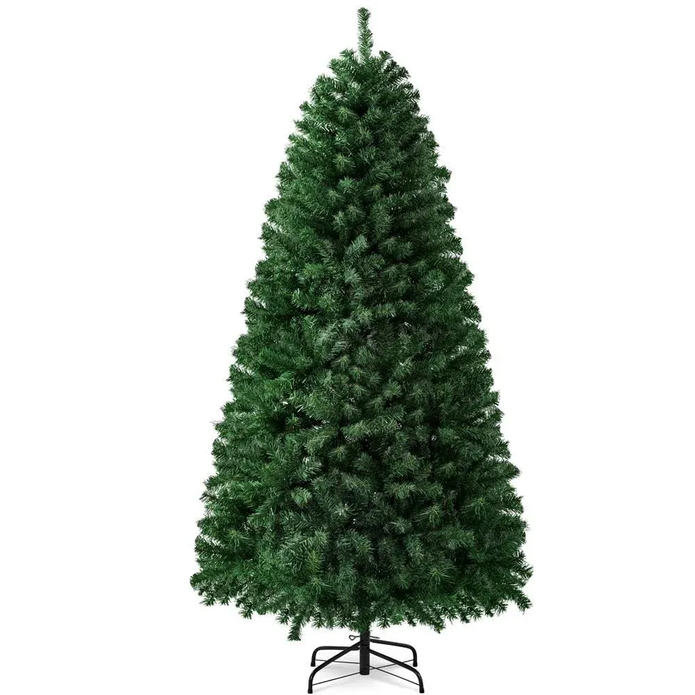 Yaheetech 4.5Ft/6Ft/7.5Ft/9Ft Hinged Spruce Artificial Christmas Tree Holiday Decoration with PVC Tips