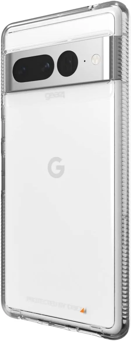 ZAGG Gear4 Crystal Palace Google Pixel 7 Case, Clear Phone Case, D30 Drop Protection up to 13ft / 4m, Wireless Charging Case, 5G Compatible, Slim, Lightweight, Transparent DesignZAGG Gear4 Crystal Palace Google Pixel 7 Case, Clear Phone Case, D30 Drop Pr