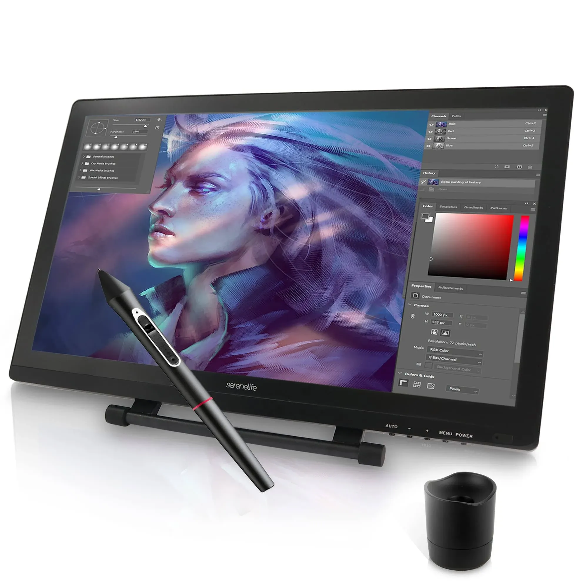 Serenelife Dual Mode Graphic Tablet - 21.5 inch Full-Laminated Technology Art ...