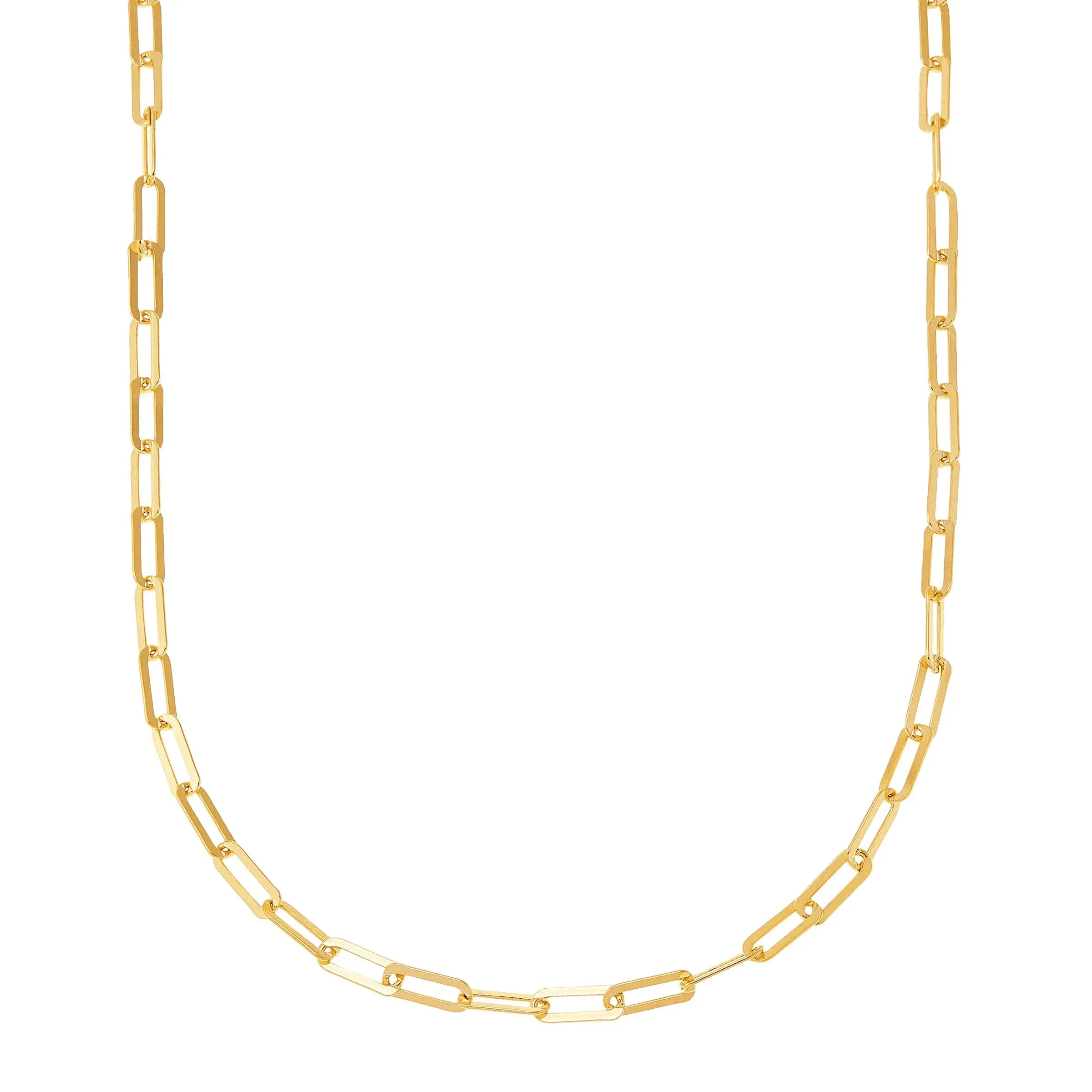 New Silpada &#039;Golden Paperclip&#039; Chain Necklace in 14K Gold Plated Sterling Silver