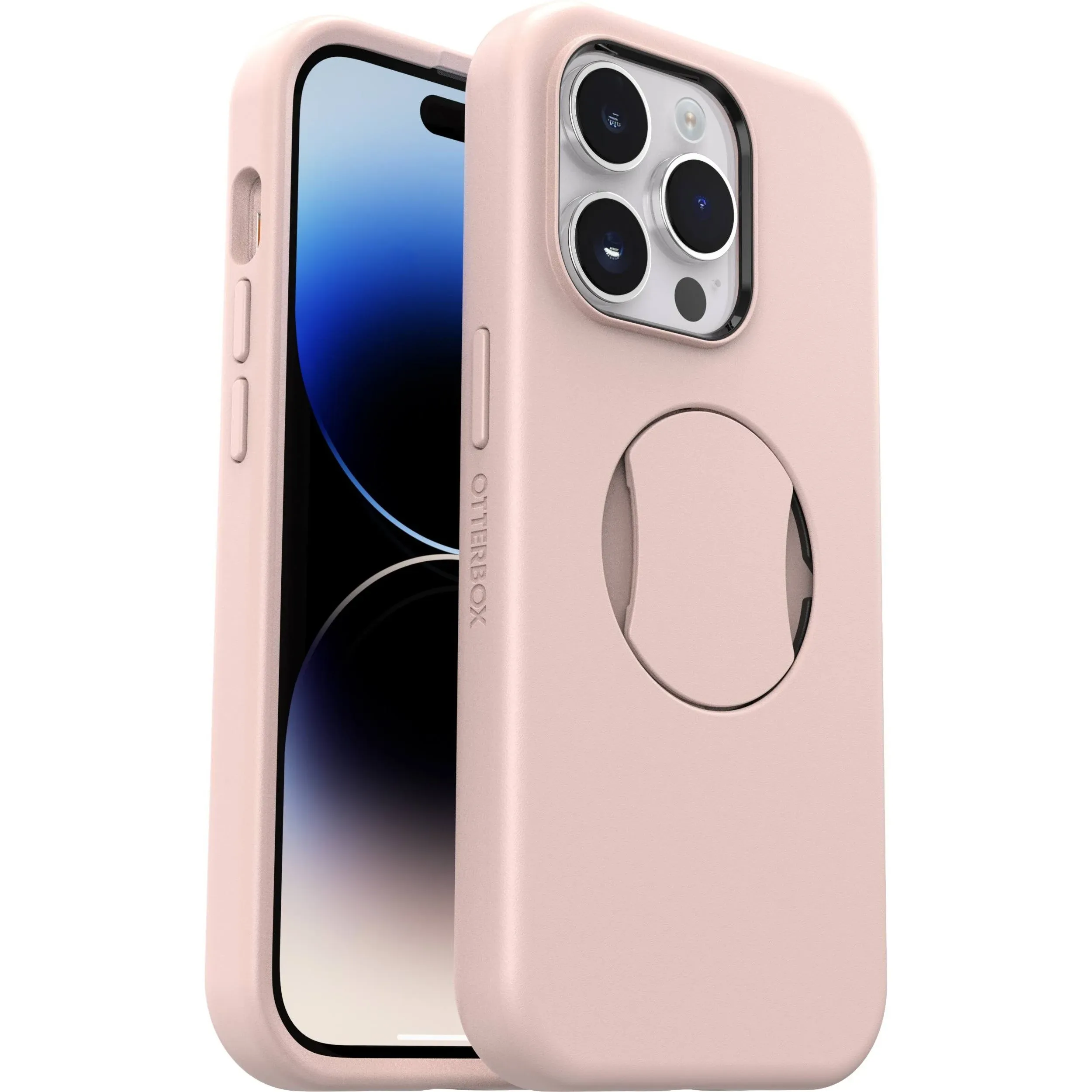 OtterBox OtterGrip Symmetry Series Case for iPhone 14 Pro - Made Me Blush (Pink)