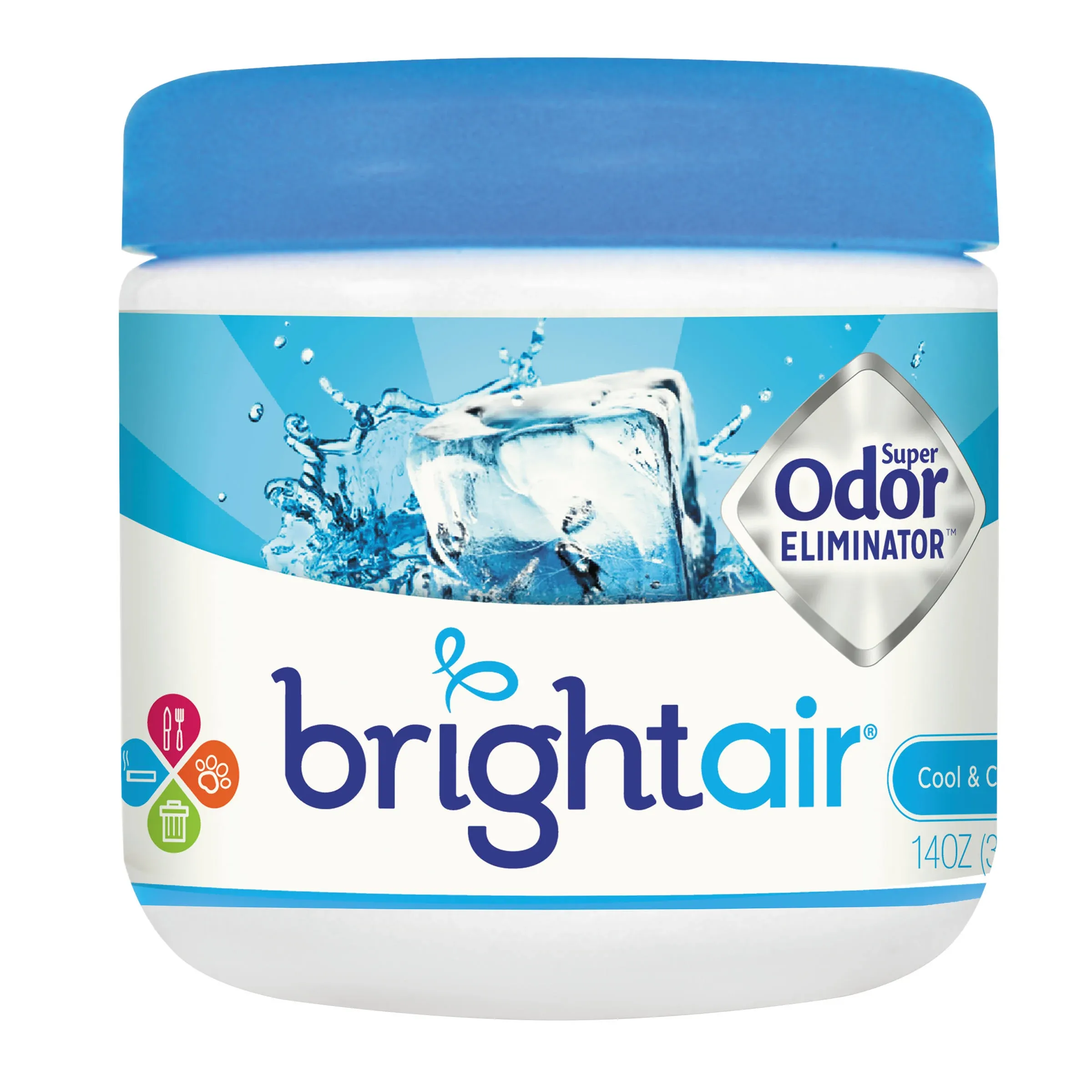 Bright Air Super Odor Eliminator, Cool and Clean, Blue, 14oz