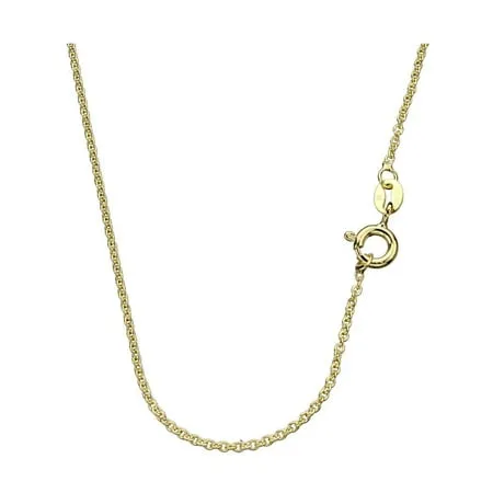 18k Gold-Flashed Sterling Silver Fine Cable Chain Necklace