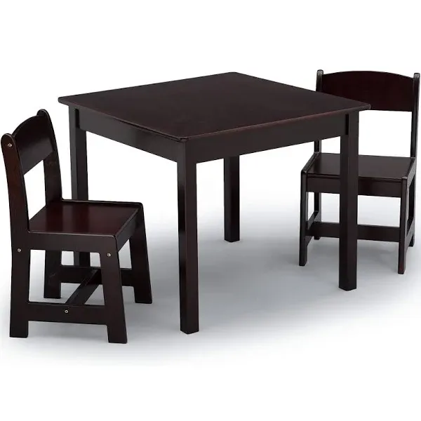 Delta Children MySize Kids Wood Table and Chair Set - Blue