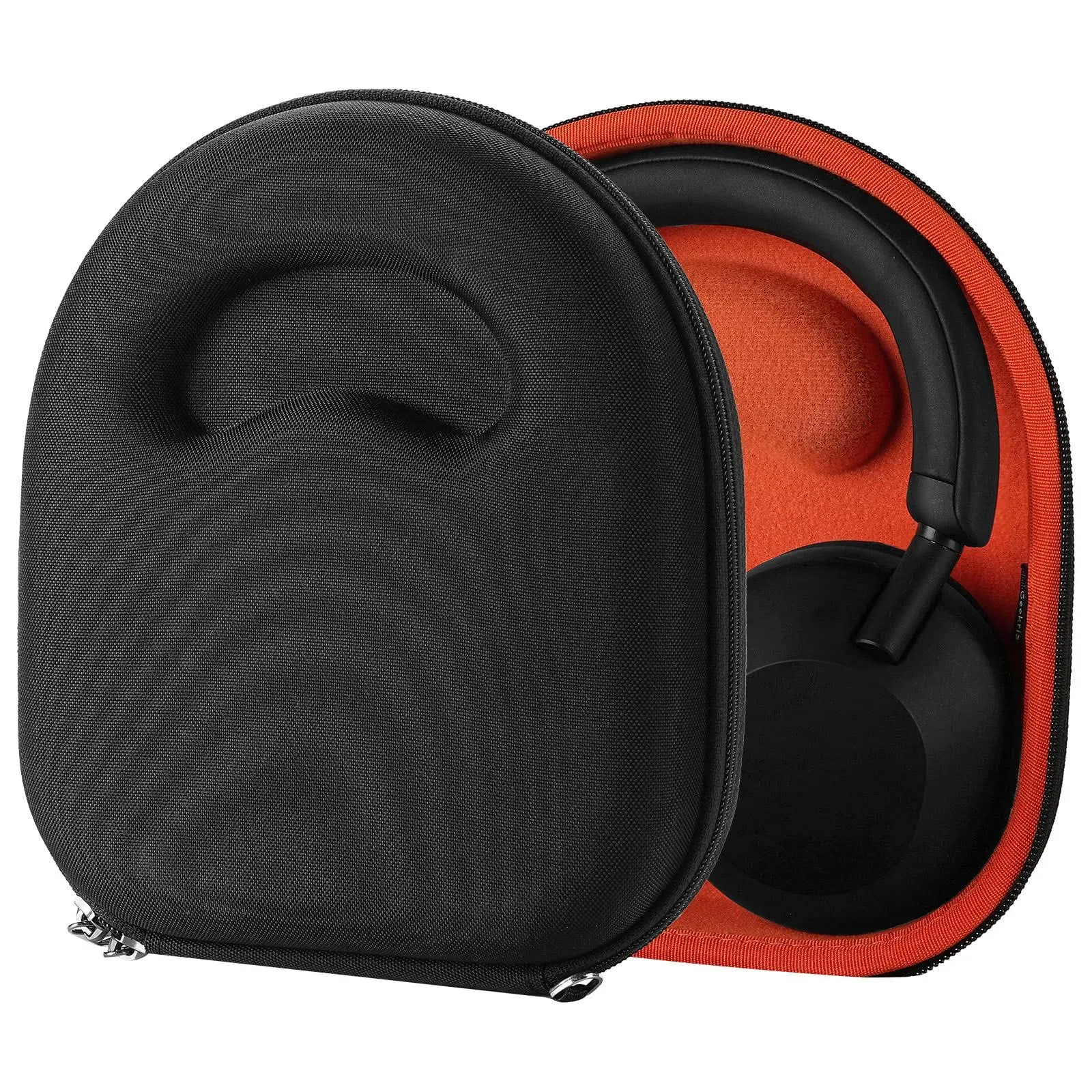 Geekria Shield Headphones Case Compatible with Sony WH-1000XM5, MDR-1RNC, MDR-XB950BT, MDR-XB950N1, WH-CH710N, WH-CH520 Case, Replacement Hard Shell Travel Carrying Bag with Cable Storage (Black)Geekria Shield Headphones Case Compatible with Sony WH-1000