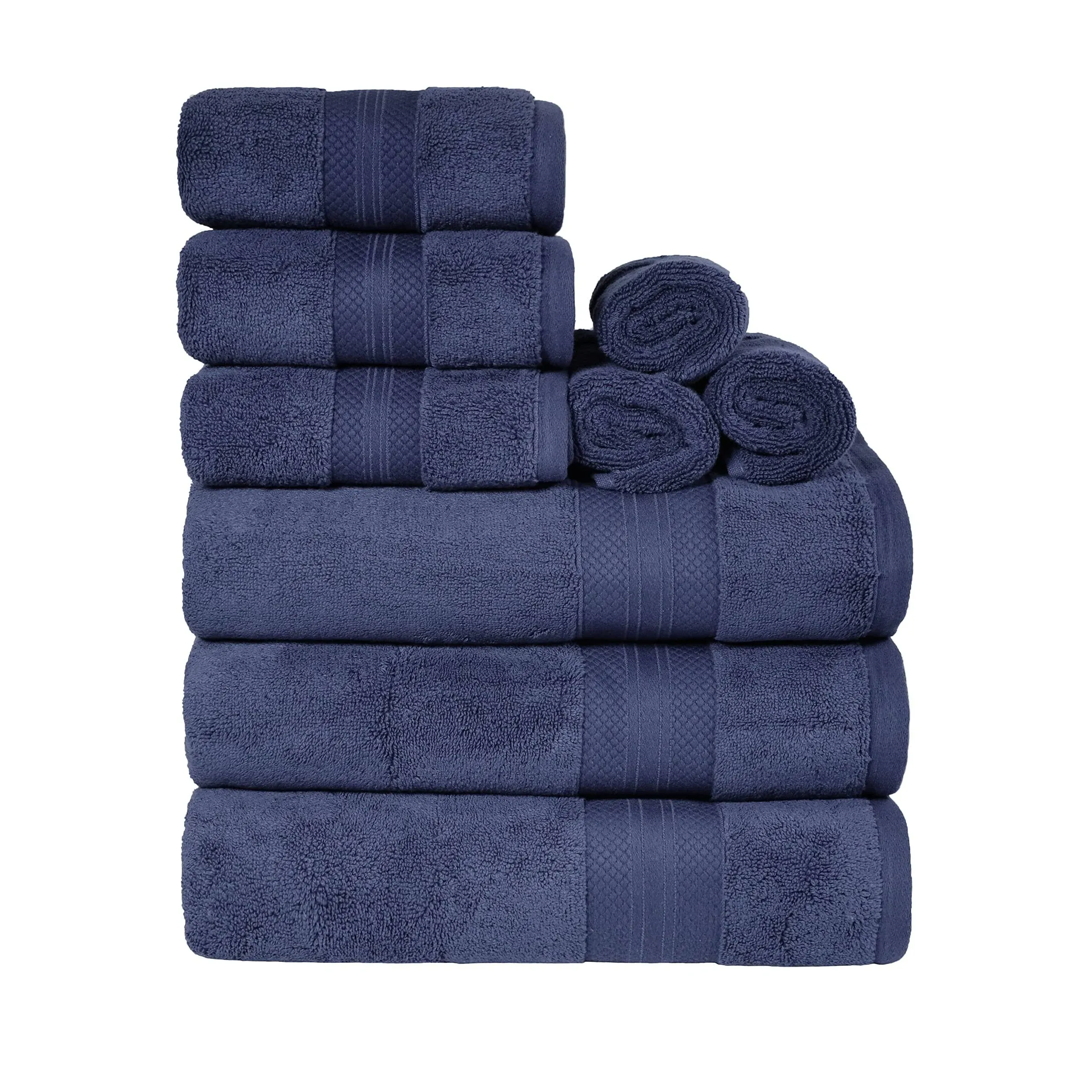 Turkish Cotton Assorted 9 Piece Towel Set