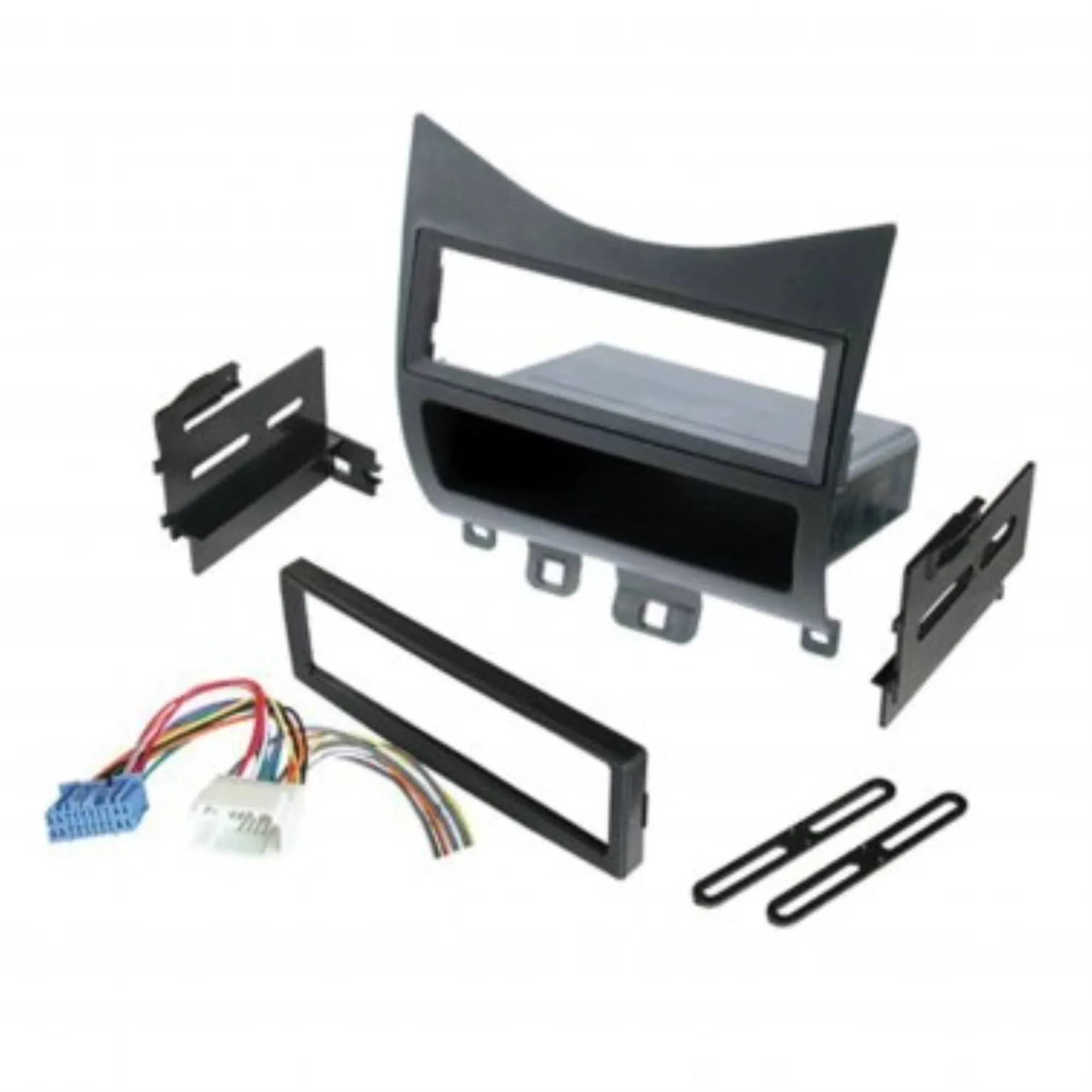 American International® HONK823H - Single DIN Black Stereo Dash Kit with Storage Pocket