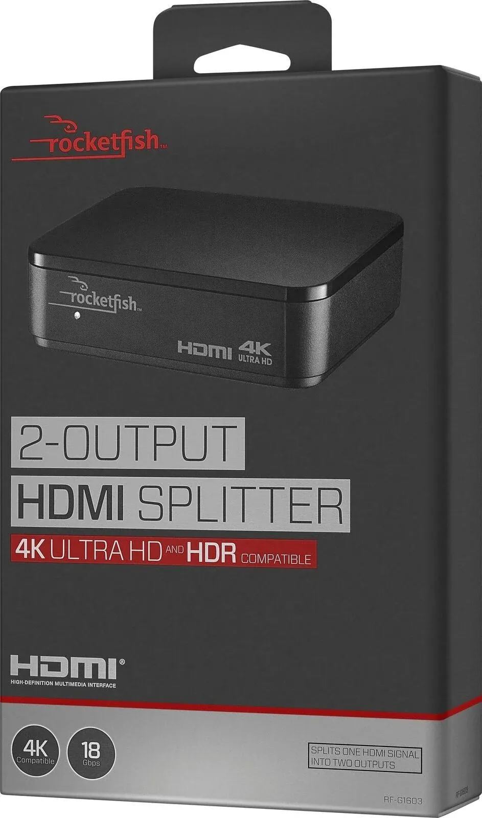 Rocketfish 2-Output 4K HDMI Splitter