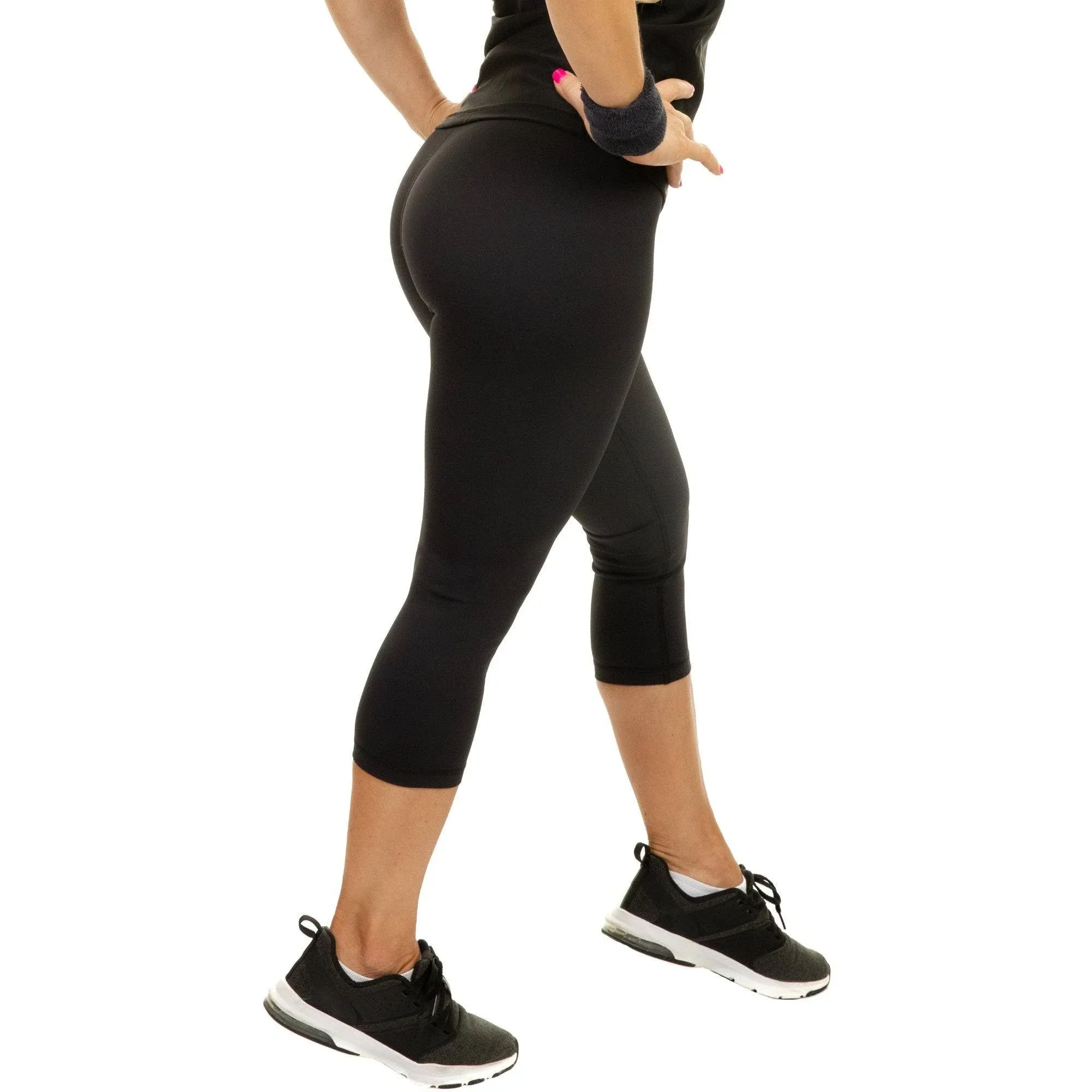 Women's Compression Capris - BlackL