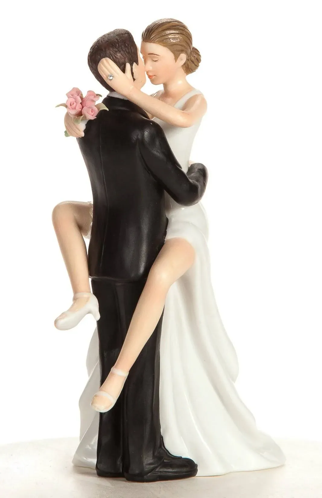 "Funny Sexy" Wedding Bride and Groom Cake Topper Figurine - Wedding Collectibles