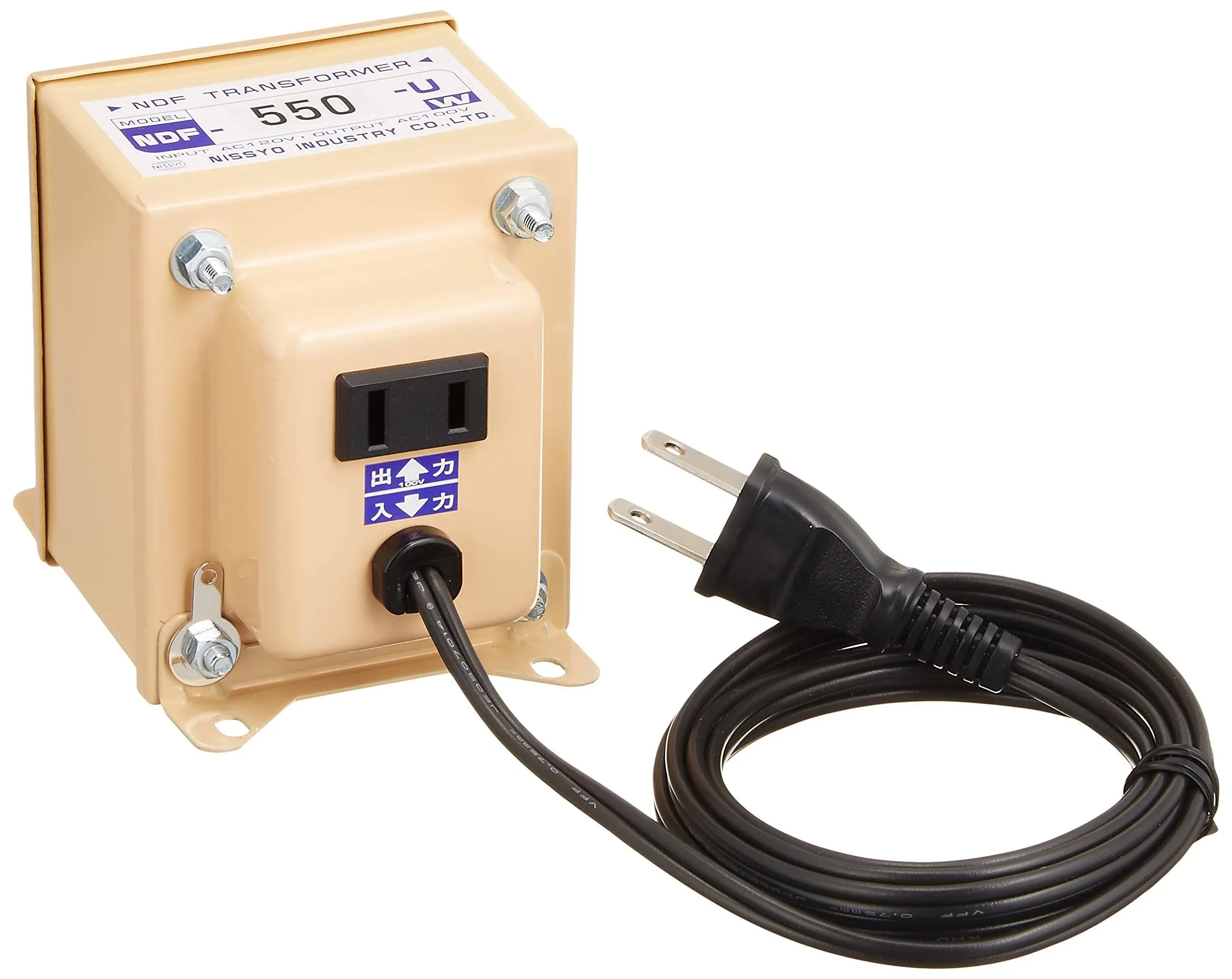 NISSYO INDUSTRY NDF-550U Down Transformer Voltage Converter 120V To 100V 550W