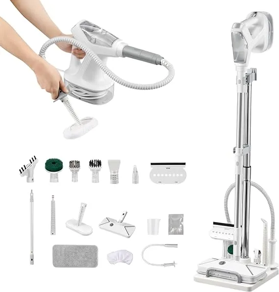  Steam Mop Floor Steamer with Handheld Steam Cleaner for Tile and Grout, 