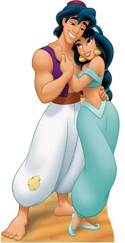 Advanced Graphics 787 Aladdin and Jasmine Life-Size Cardboard Stand-up