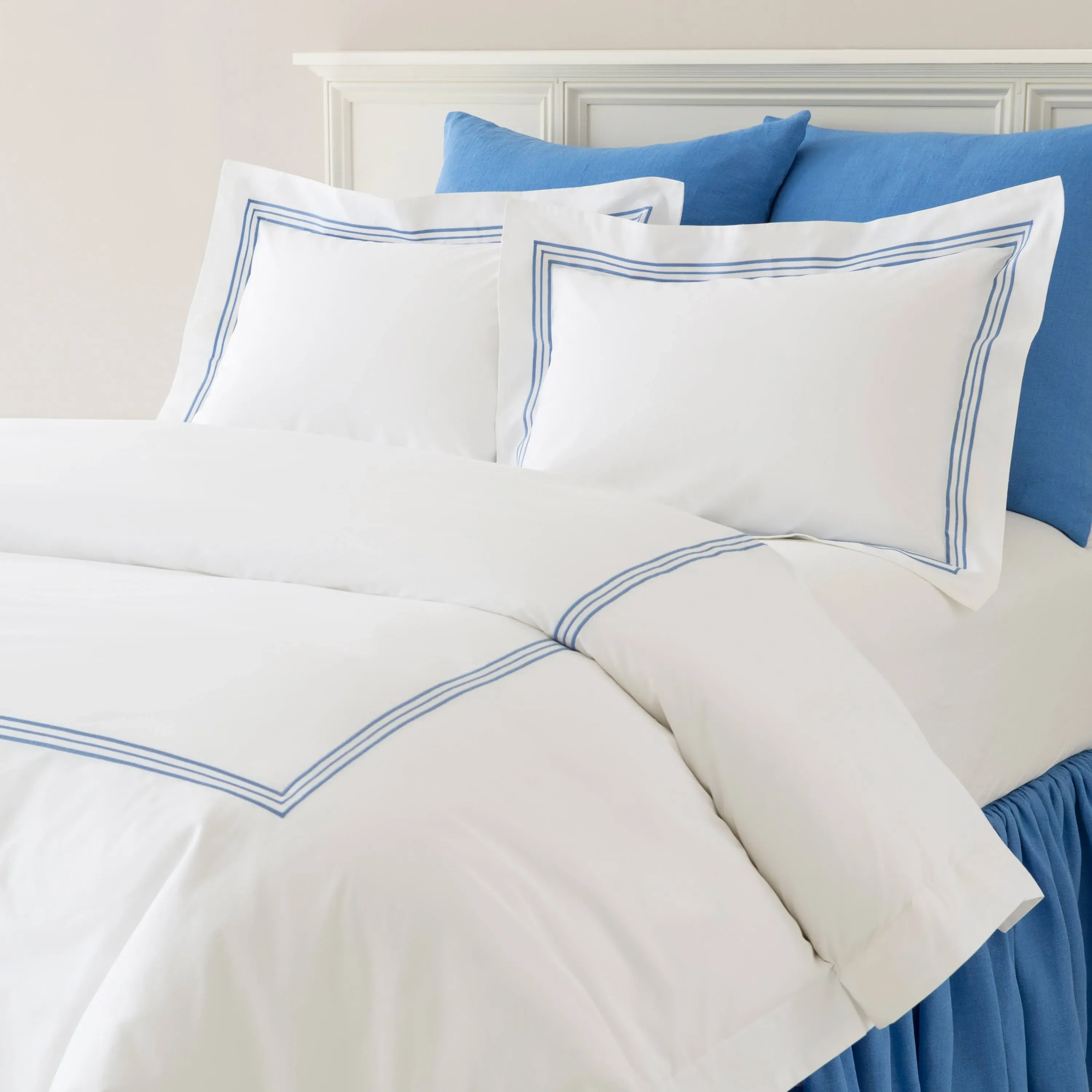 Pine Cone Hill - Trio French Blue Sham - Standard