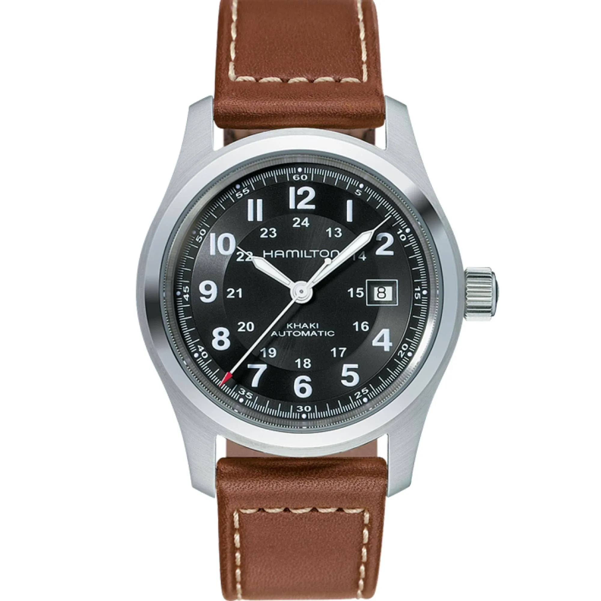 HAMILTON Khaki Field 42MM Brown LTHR Automatic Men&#039;s Watch H70555533